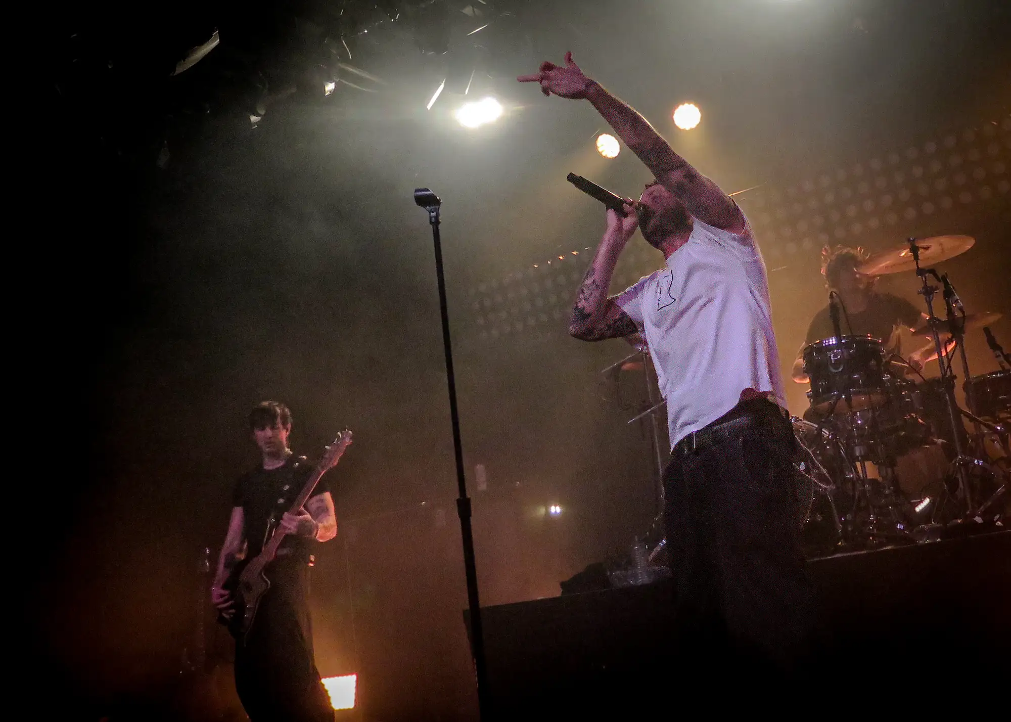 Wide view of grandson's full stage production at the Commodore Ballroom, 2025. Live photo by Spencer Nakamura.